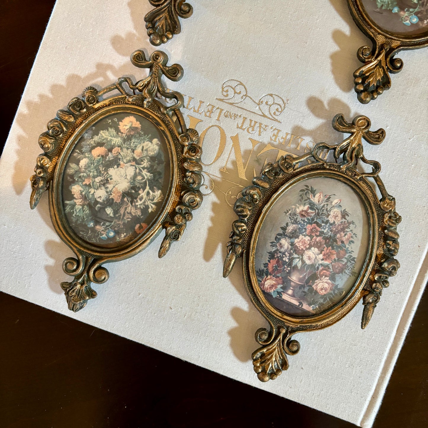 Antique Small Metal Victorian Frames