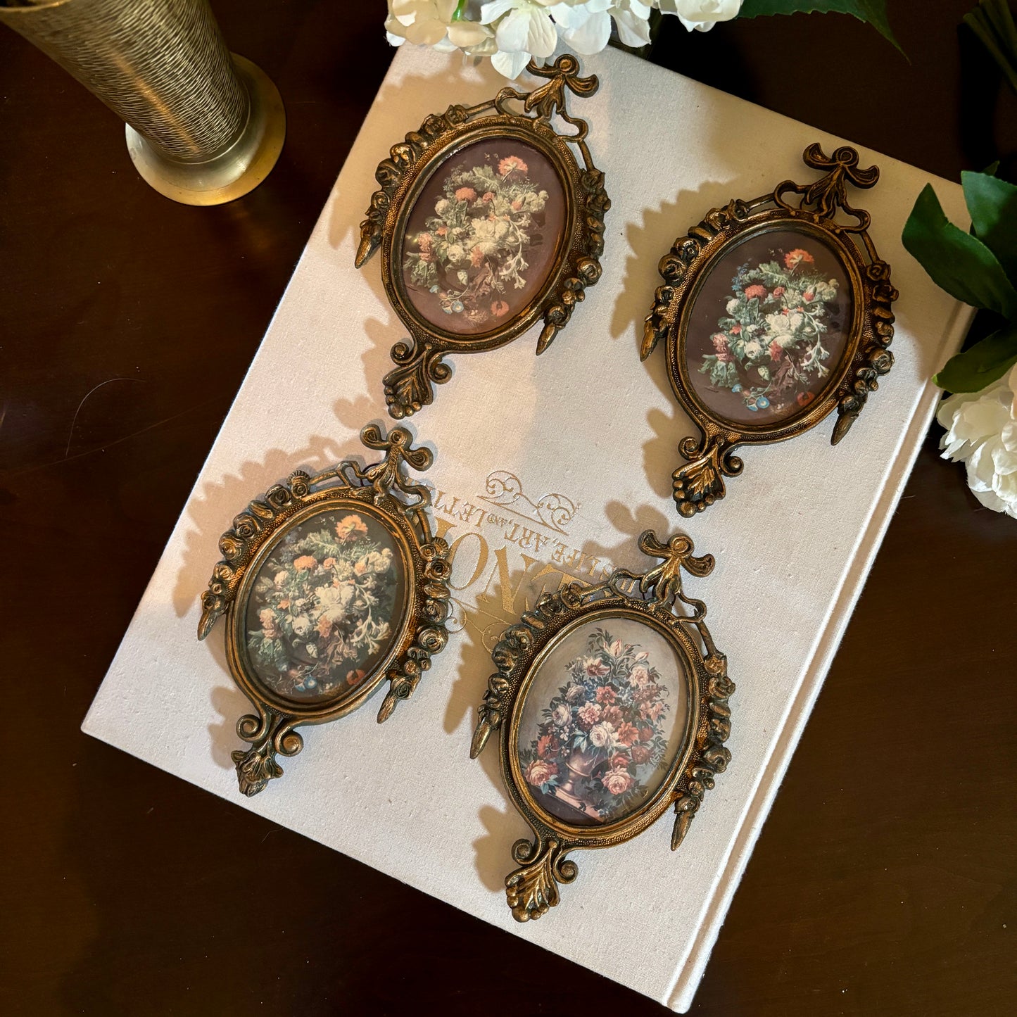 Antique Small Metal Victorian Frames