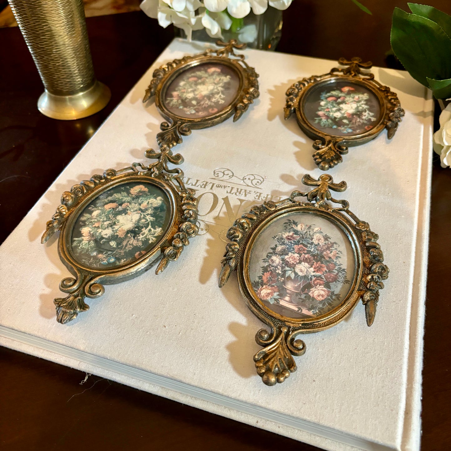 Antique Small Metal Victorian Frames