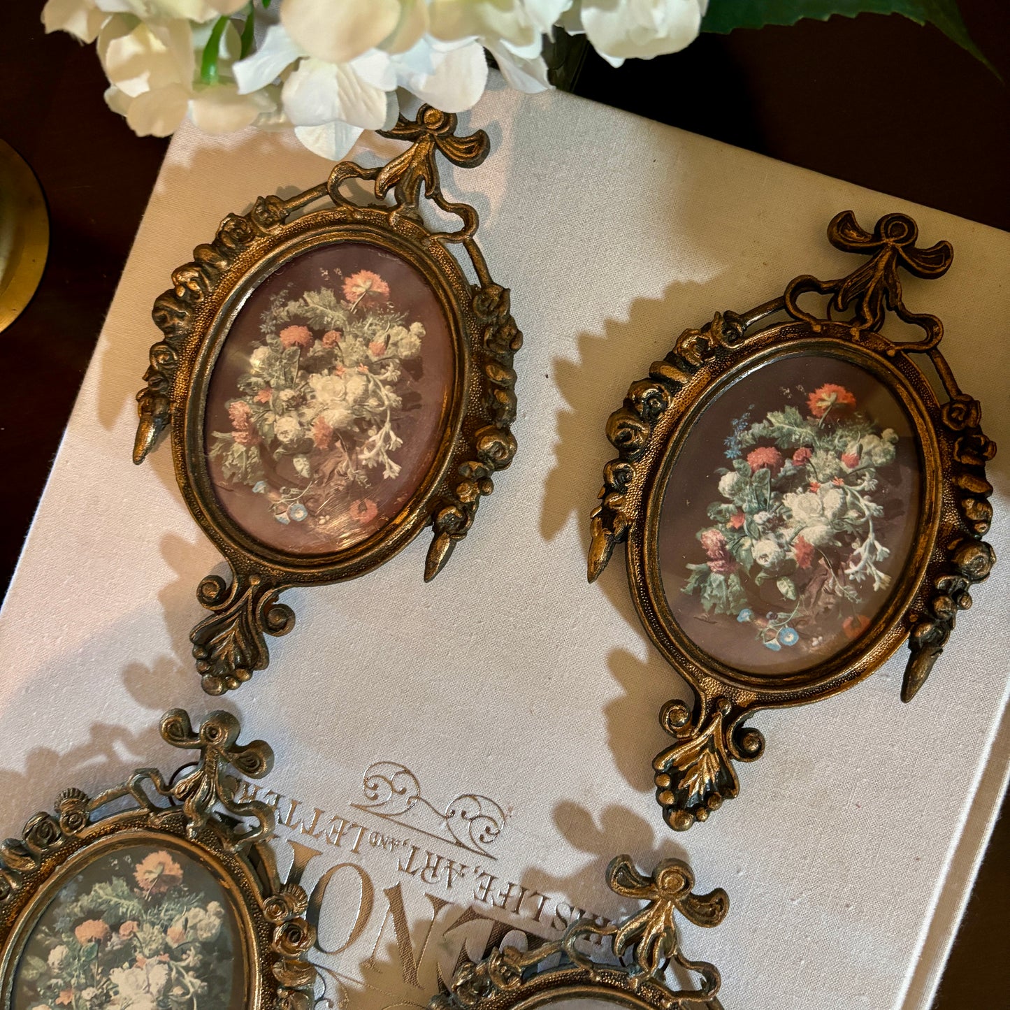 Antique Small Metal Victorian Frames