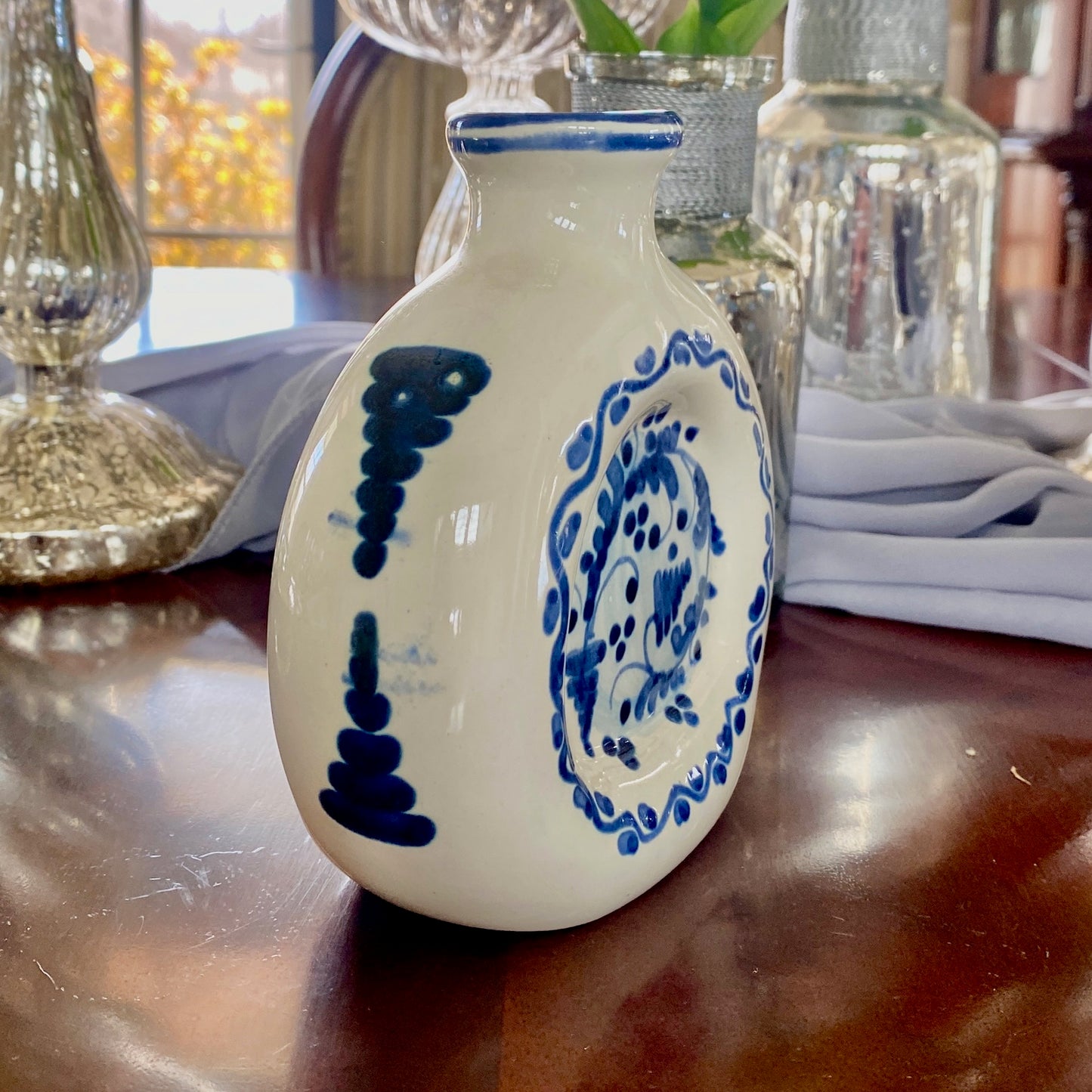 Deruta Hand Painted Round Vase