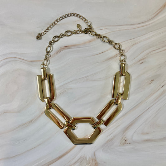 Oversized Geometric Vintage Necklace