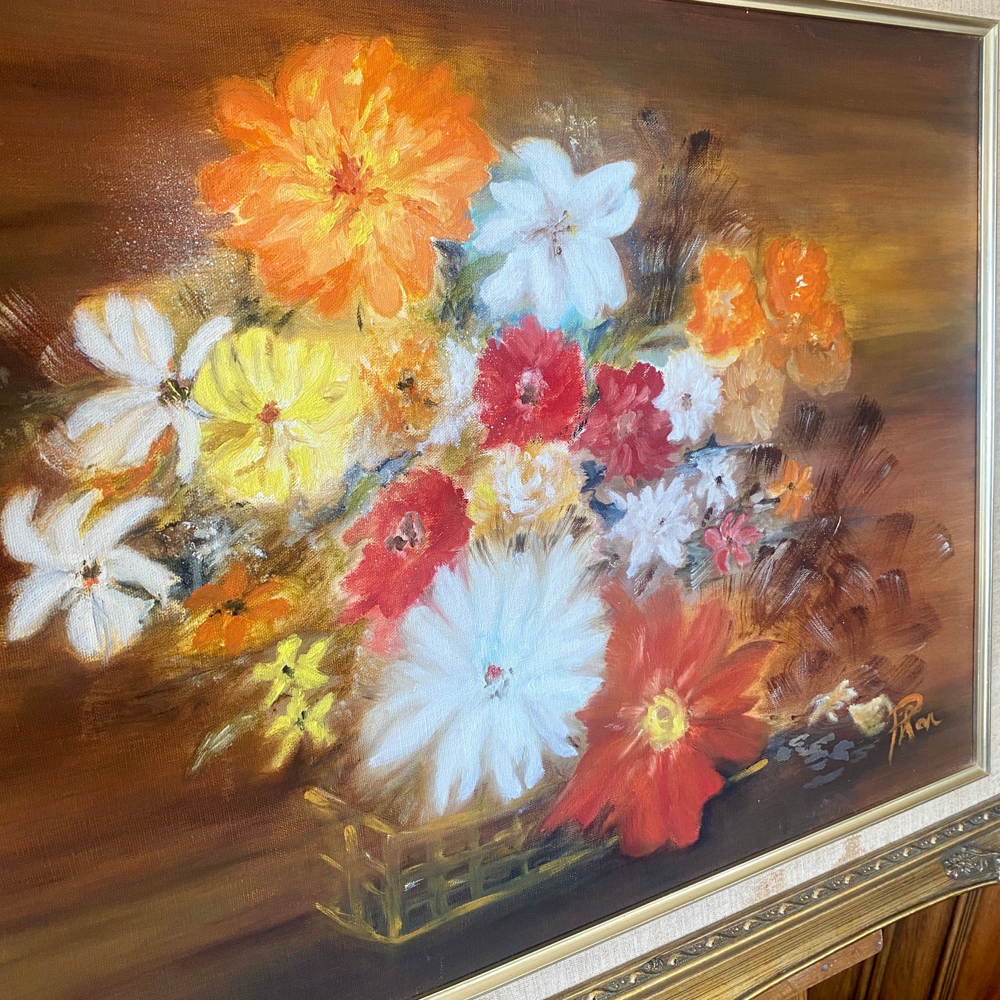 XL Original Poppies Acrylic on Canvas by Pilar