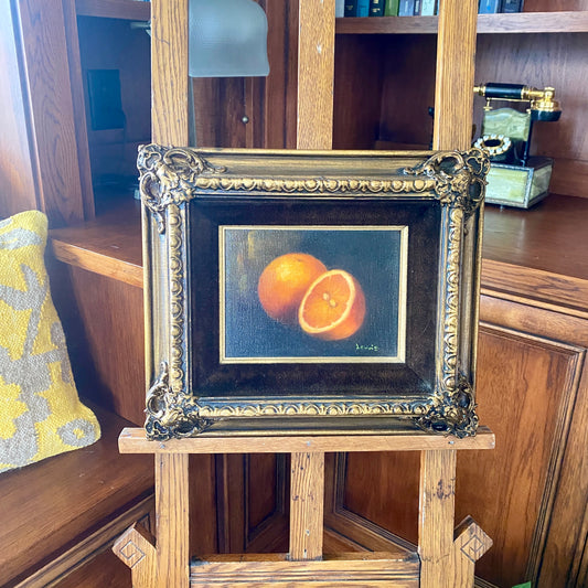 Small Original 'Oranges' Oil on Board by Lewis