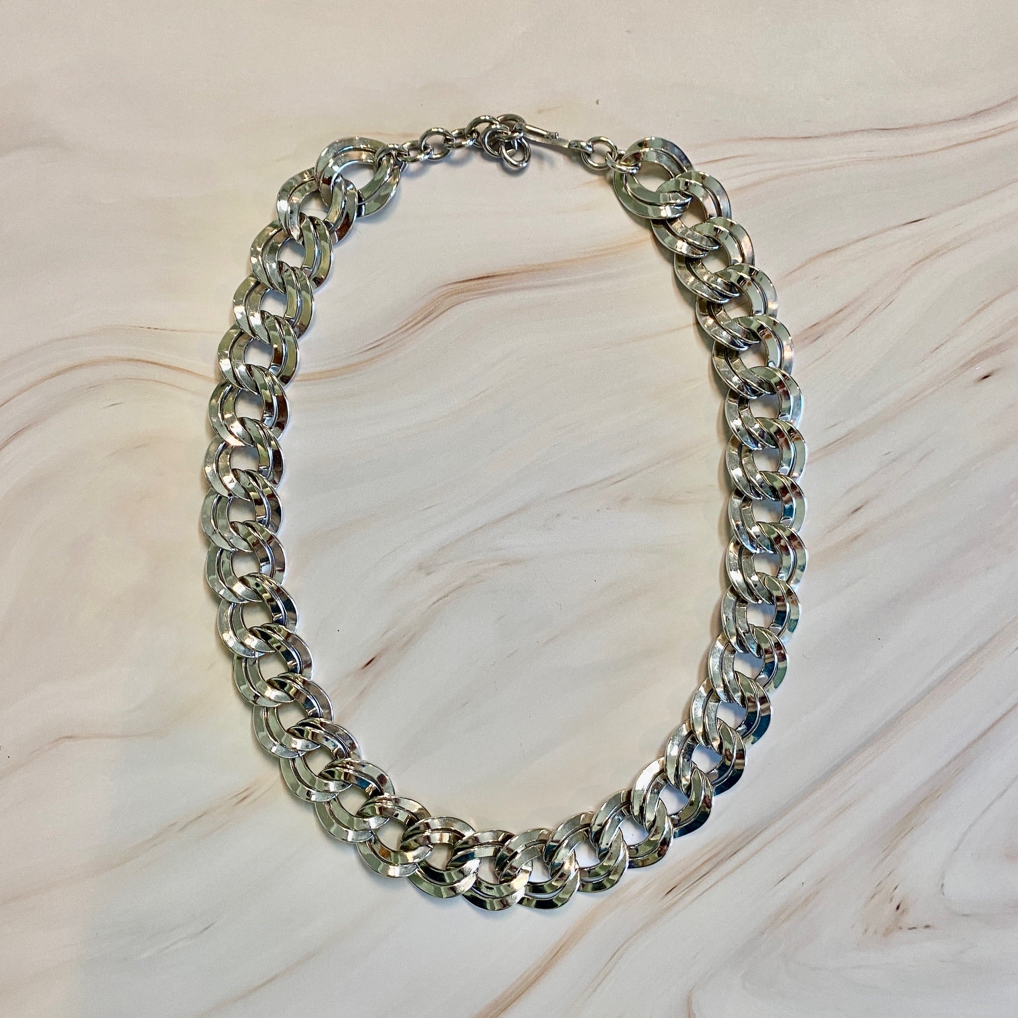 Vintage Monet Gemstone Chain Pendant Necklace – Recess