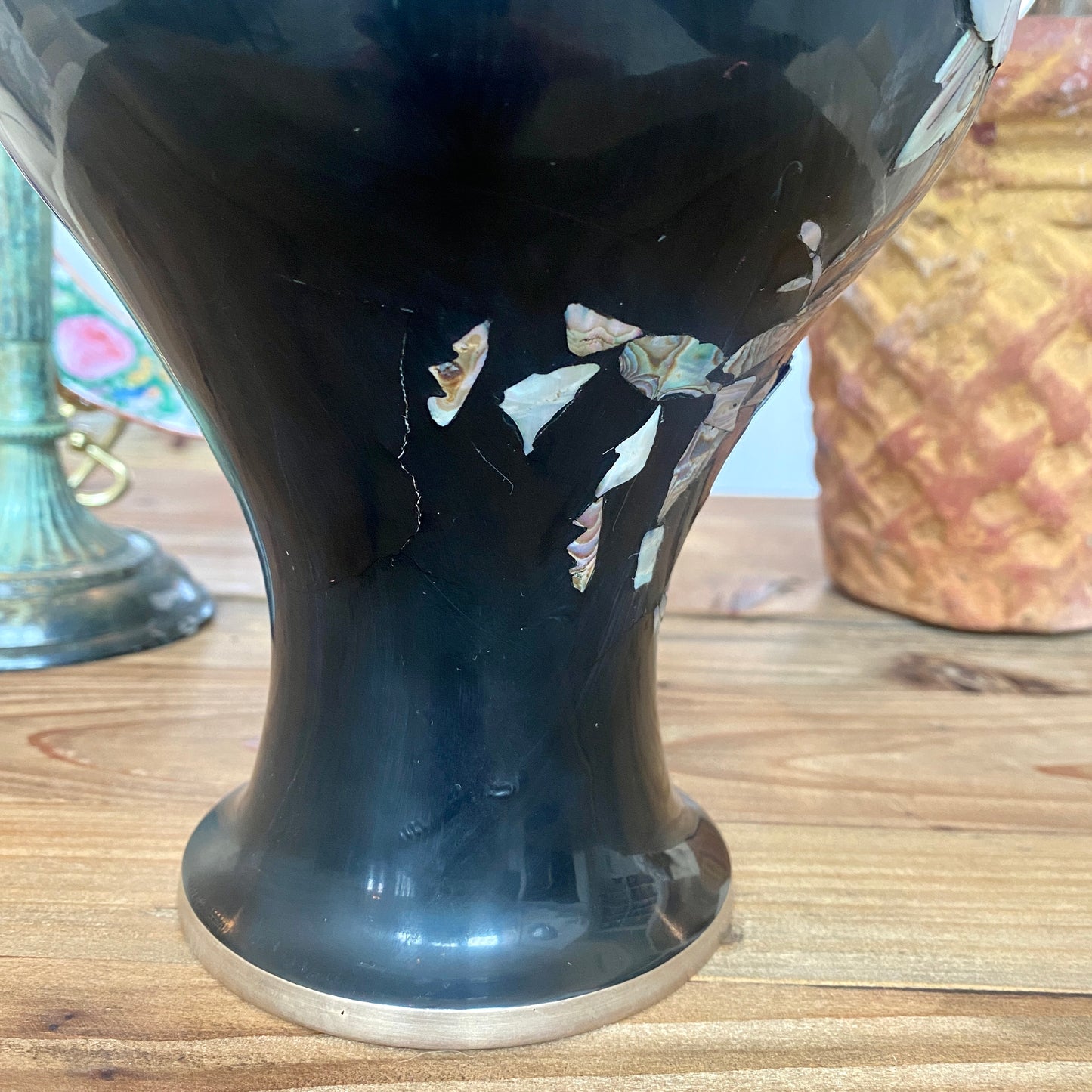 Inlaid Mother of Pearl Vase