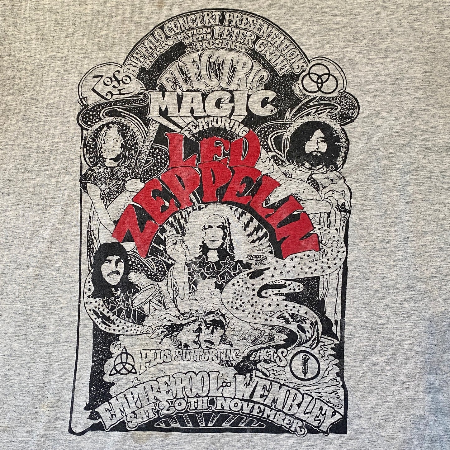 1971 Single Stitch Led Zeppelin. 'Electric Magic' Concert Tee