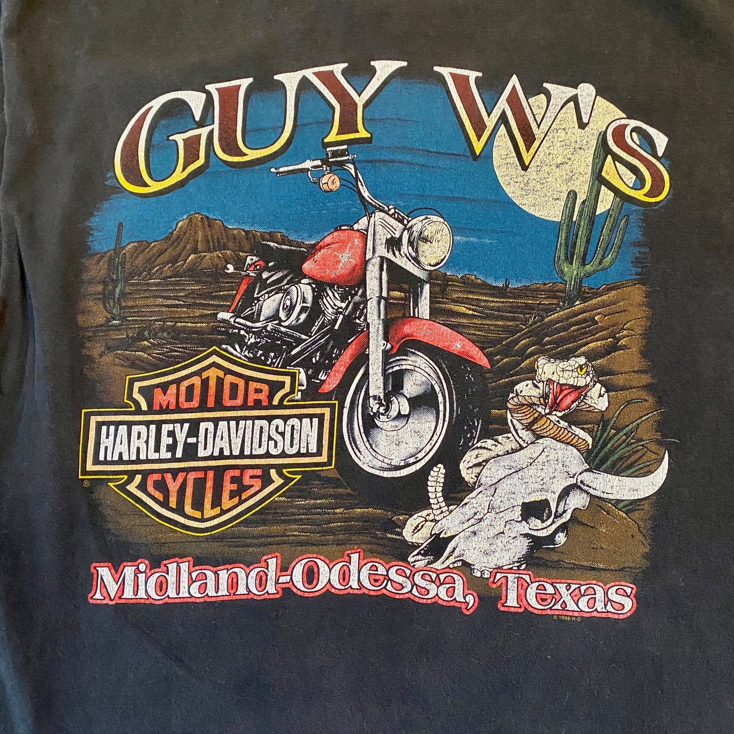 1990's Vintage Harley Davidson "Guy W's" Tee